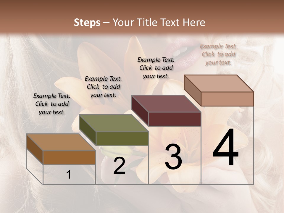 Beautiful Portrait Isolated PowerPoint Template