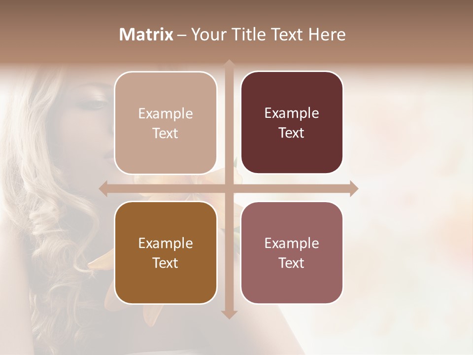 Health Cute Lady PowerPoint Template