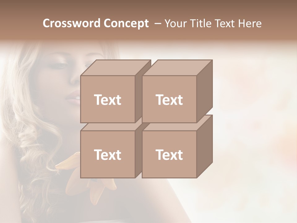 Health Cute Lady PowerPoint Template