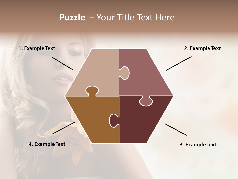 Health Cute Lady PowerPoint Template