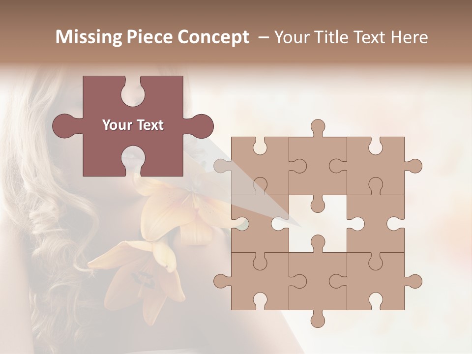 Health Cute Lady PowerPoint Template