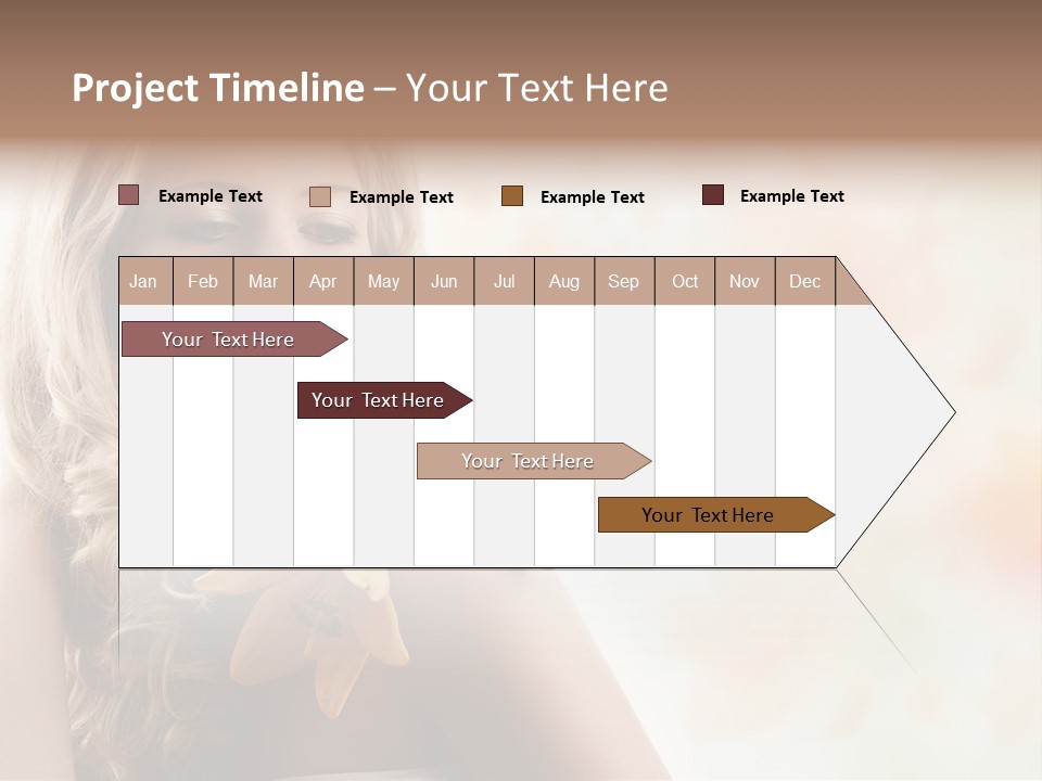 Health Cute Lady PowerPoint Template