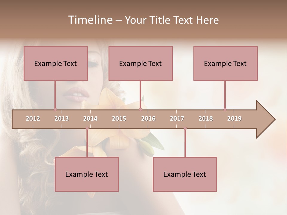 Health Cute Lady PowerPoint Template