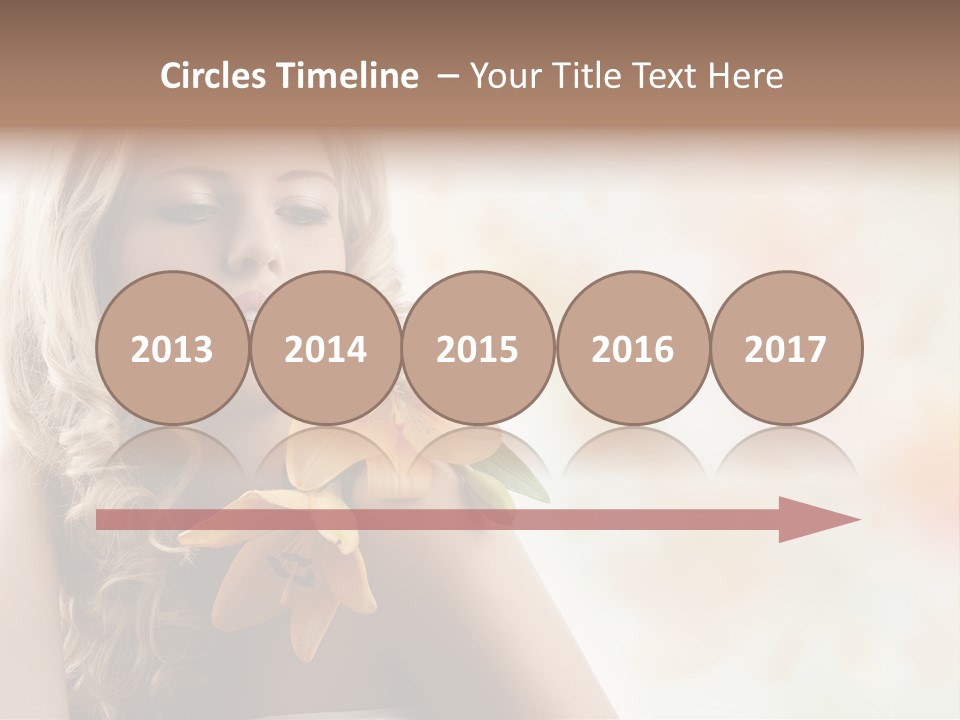 Health Cute Lady PowerPoint Template