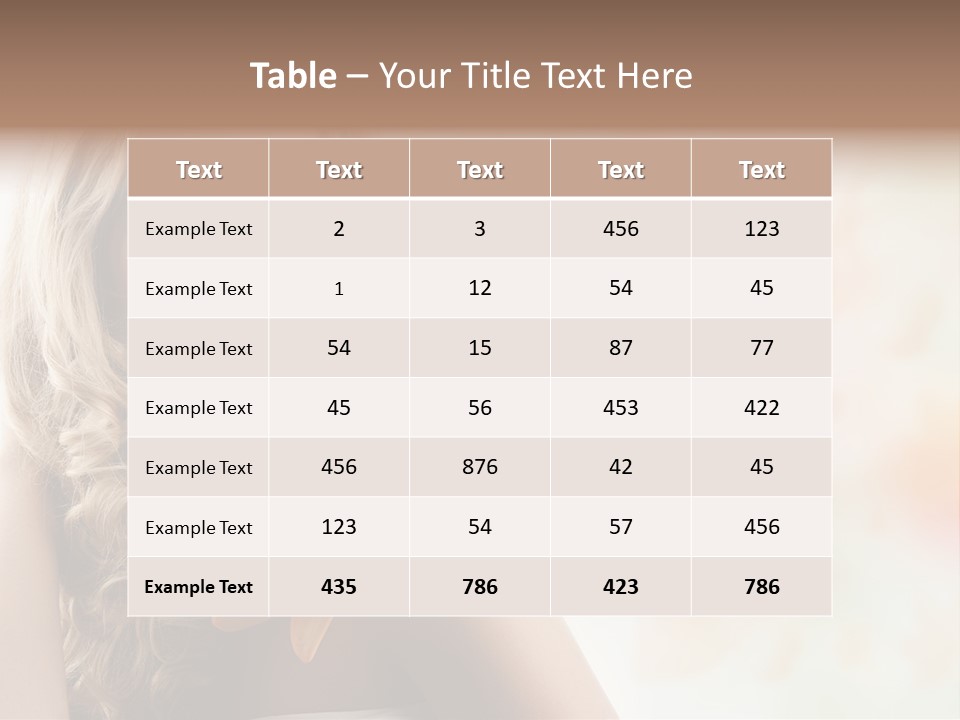 Health Cute Lady PowerPoint Template