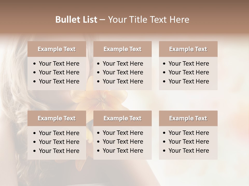 Health Cute Lady PowerPoint Template