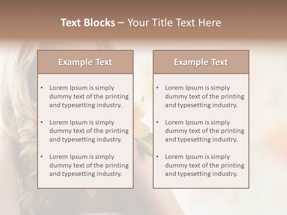 Health Cute Lady PowerPoint Template