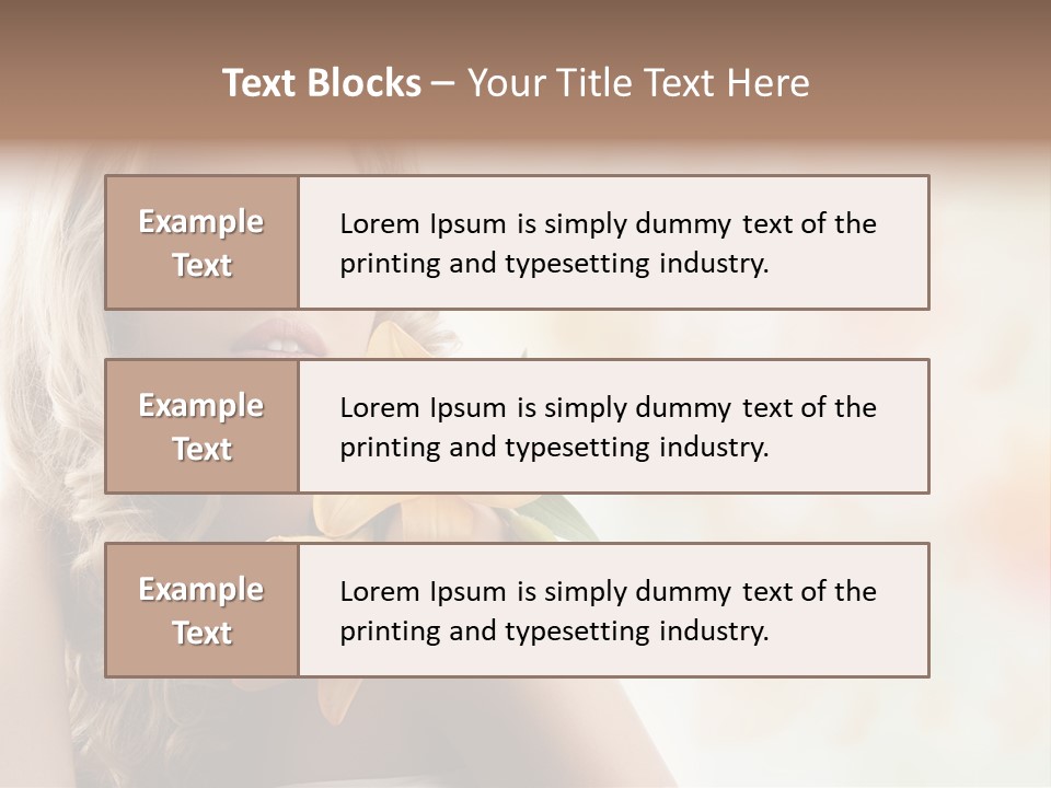 Health Cute Lady PowerPoint Template