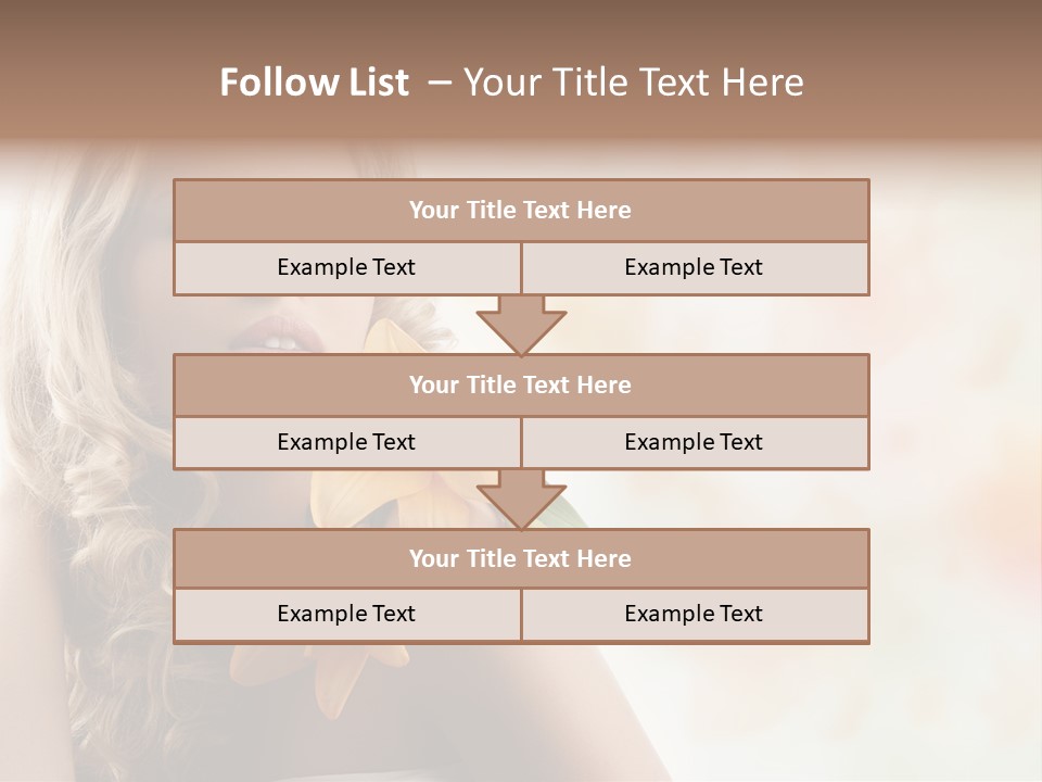 Health Cute Lady PowerPoint Template