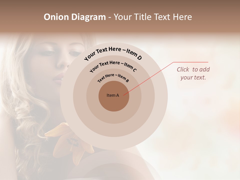 Health Cute Lady PowerPoint Template