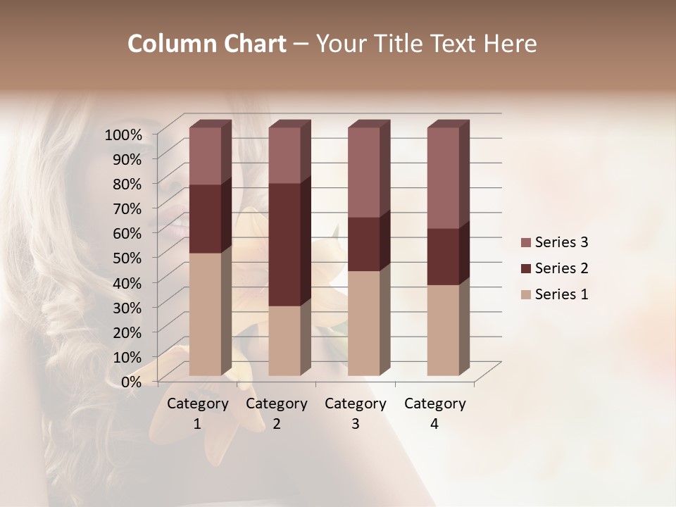 Health Cute Lady PowerPoint Template