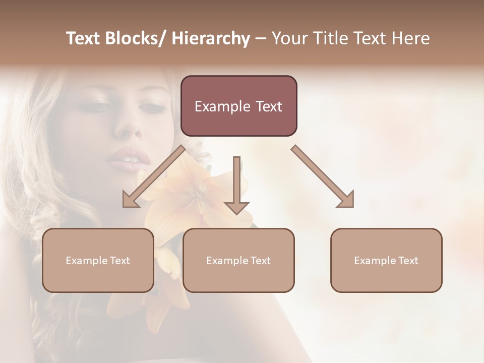 Health Cute Lady PowerPoint Template