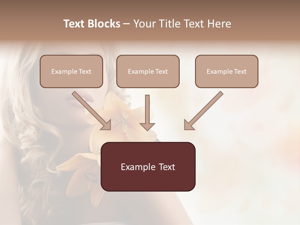 Health Cute Lady PowerPoint Template