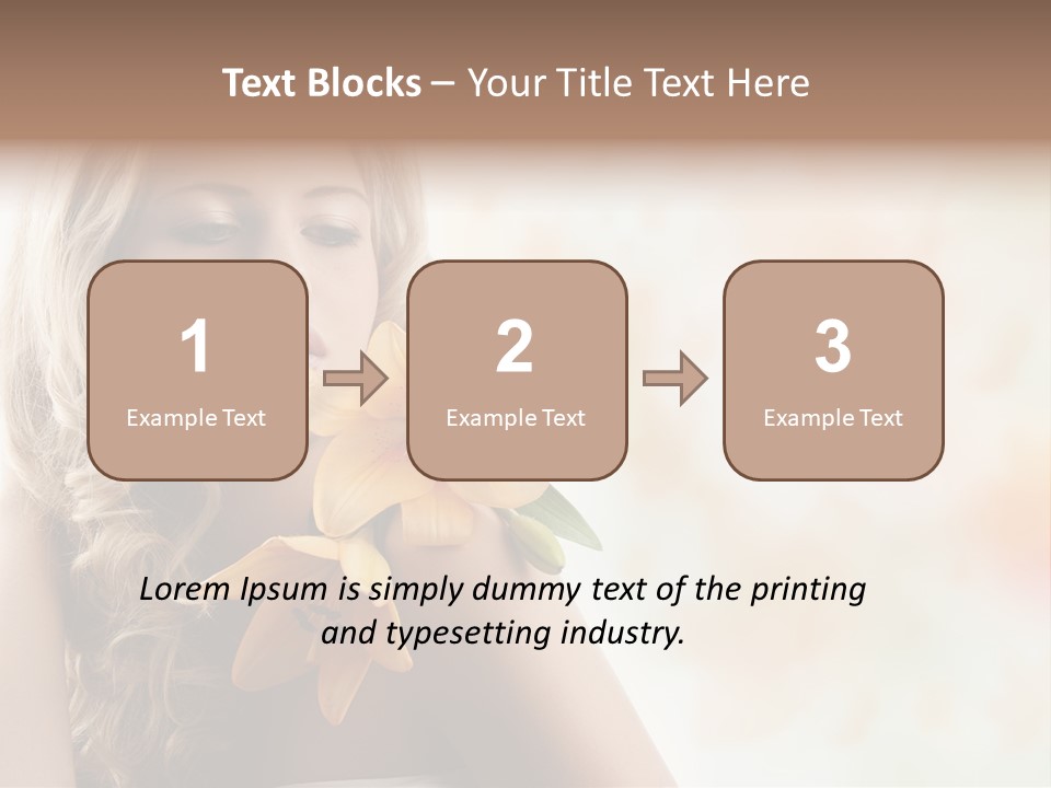 Health Cute Lady PowerPoint Template