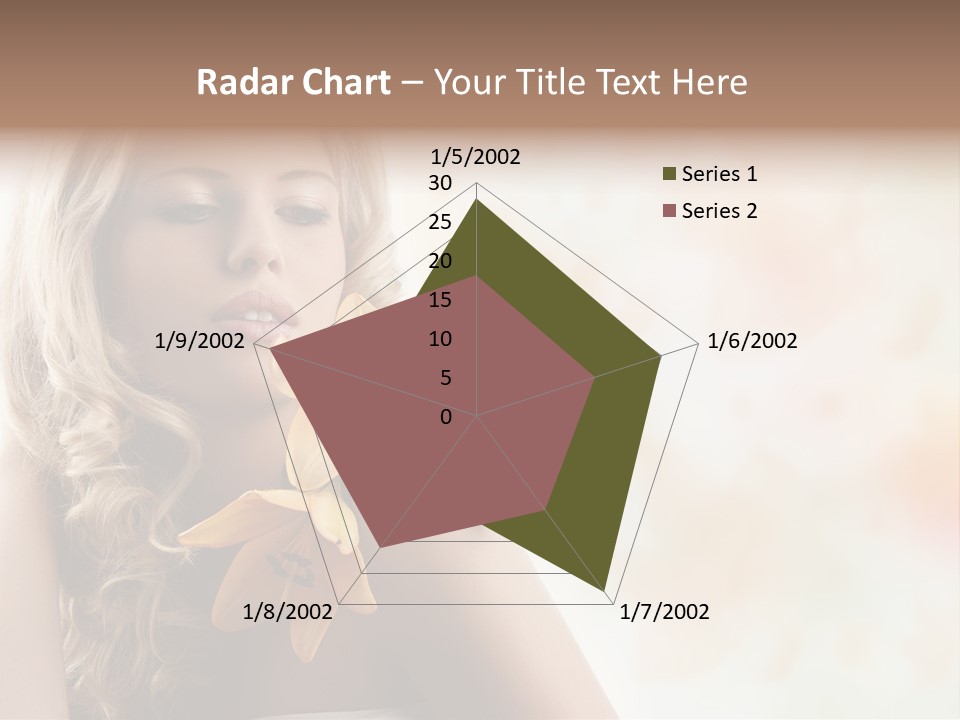 Health Cute Lady PowerPoint Template