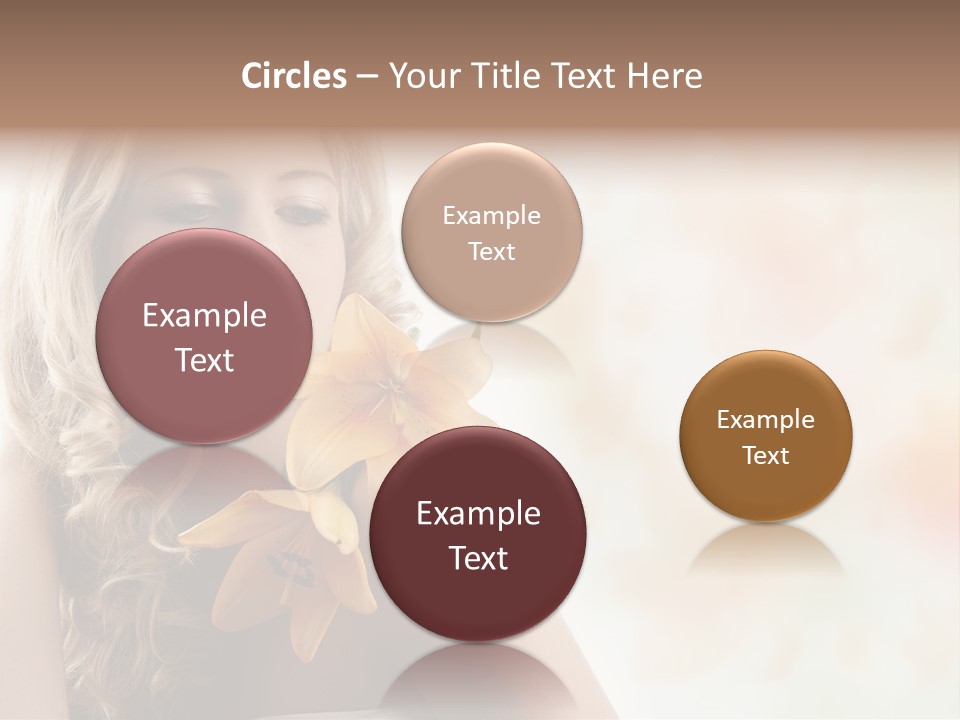 Health Cute Lady PowerPoint Template