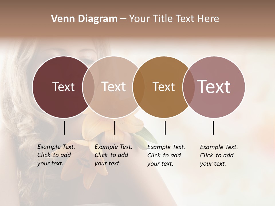 Health Cute Lady PowerPoint Template