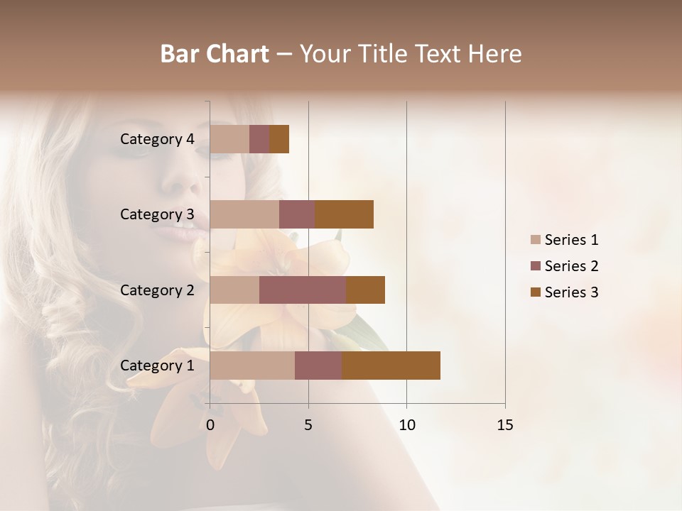 Health Cute Lady PowerPoint Template