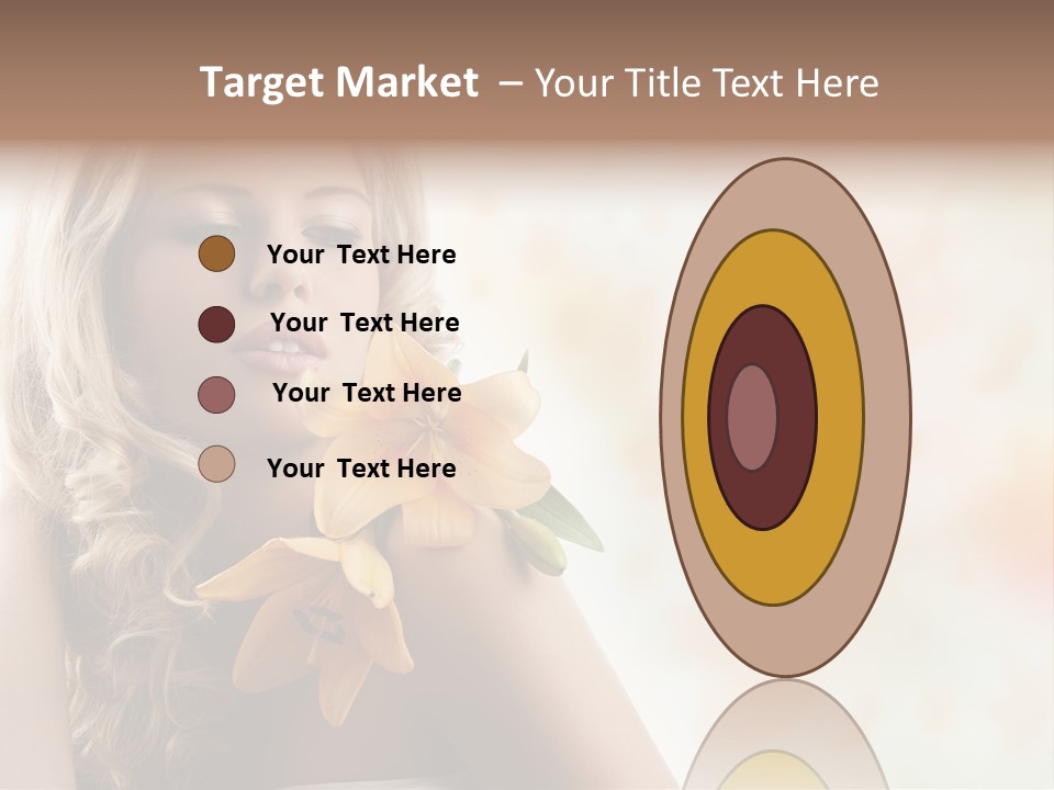 Health Cute Lady PowerPoint Template