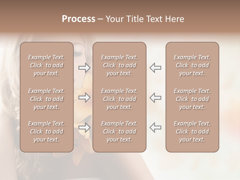 Health Cute Lady PowerPoint Template