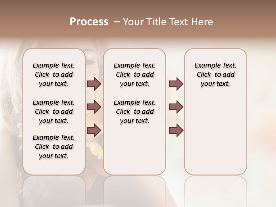 Health Cute Lady PowerPoint Template