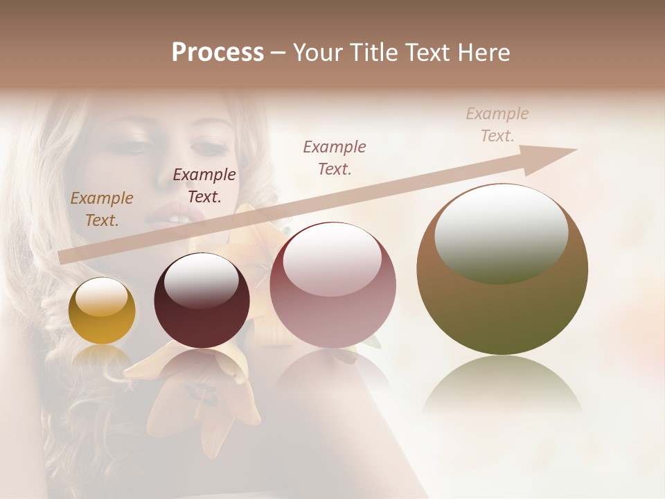 Health Cute Lady PowerPoint Template