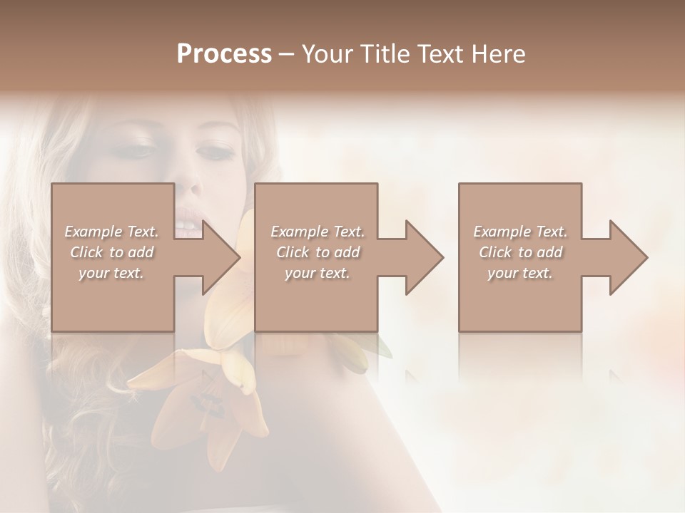 Health Cute Lady PowerPoint Template