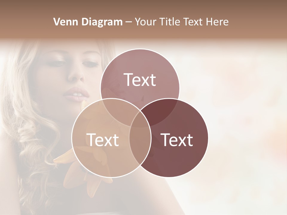 Health Cute Lady PowerPoint Template