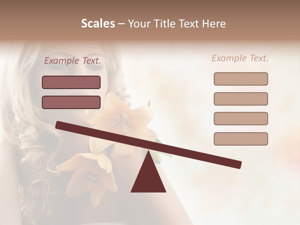 Health Cute Lady PowerPoint Template