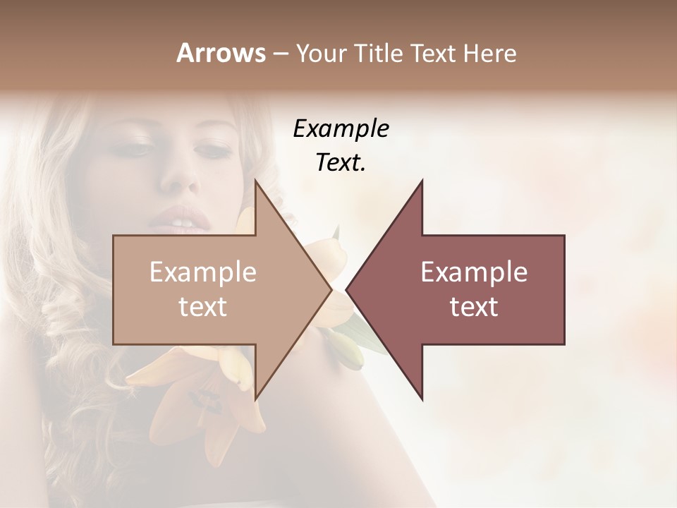 Health Cute Lady PowerPoint Template