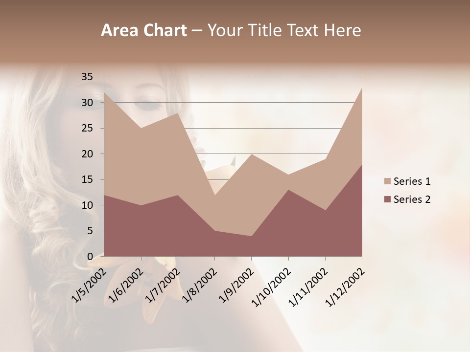 Health Cute Lady PowerPoint Template