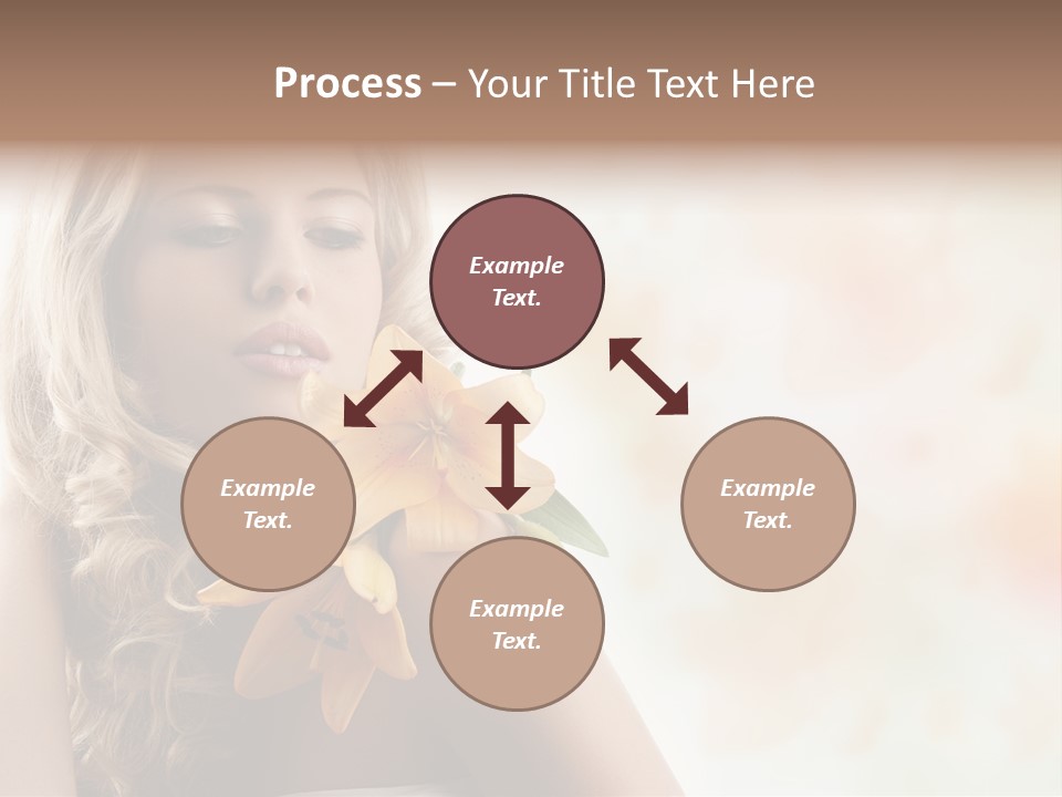 Health Cute Lady PowerPoint Template