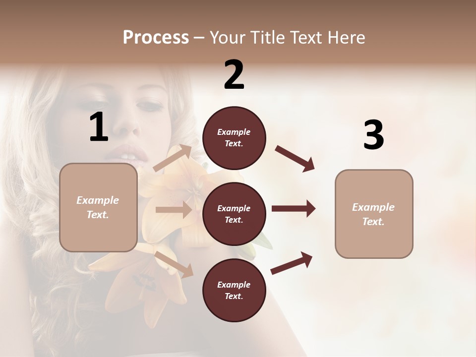 Health Cute Lady PowerPoint Template