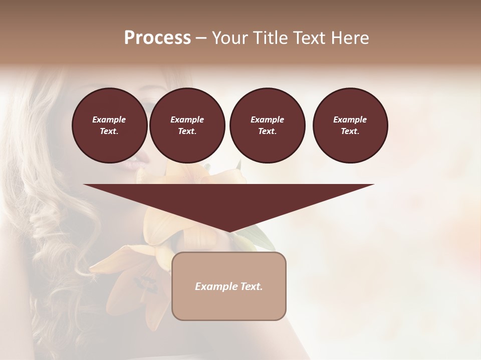 Health Cute Lady PowerPoint Template