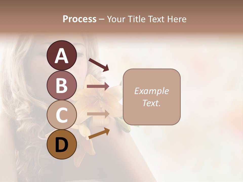 Health Cute Lady PowerPoint Template