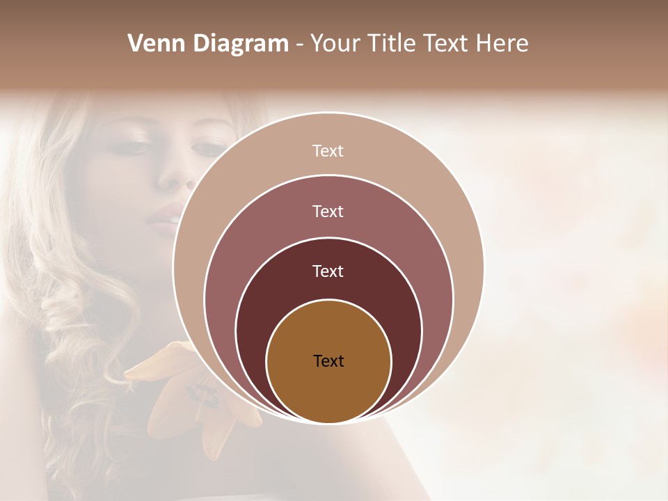 Health Cute Lady PowerPoint Template