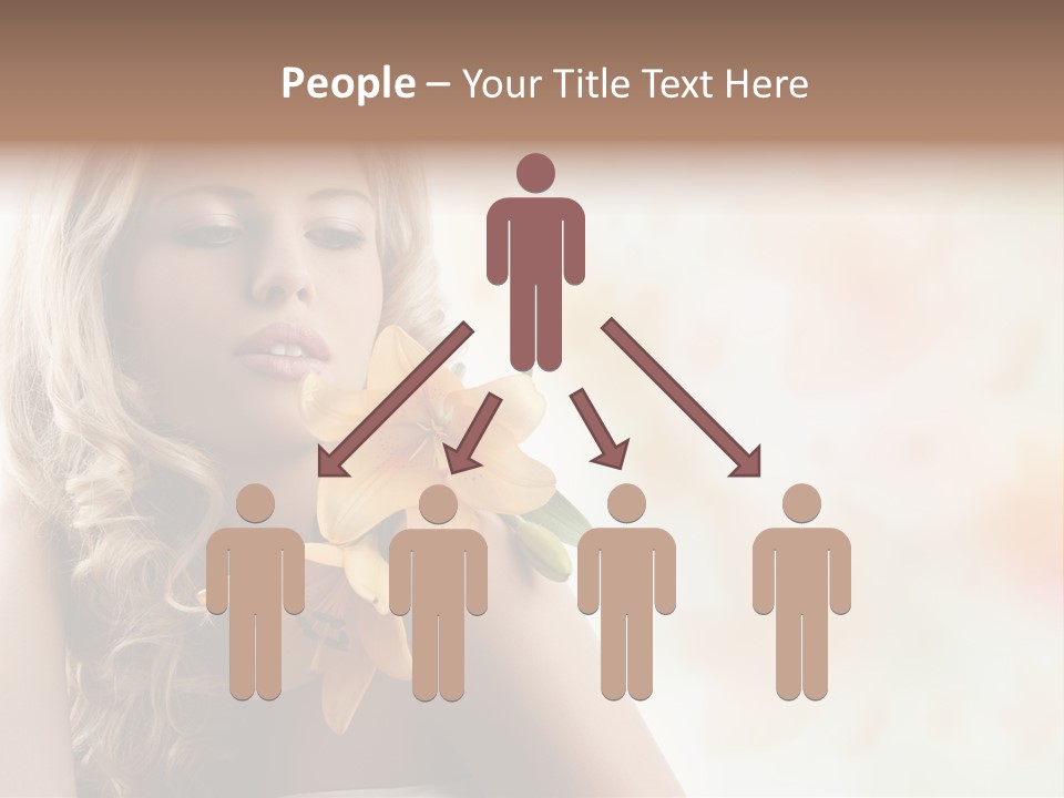 Health Cute Lady PowerPoint Template