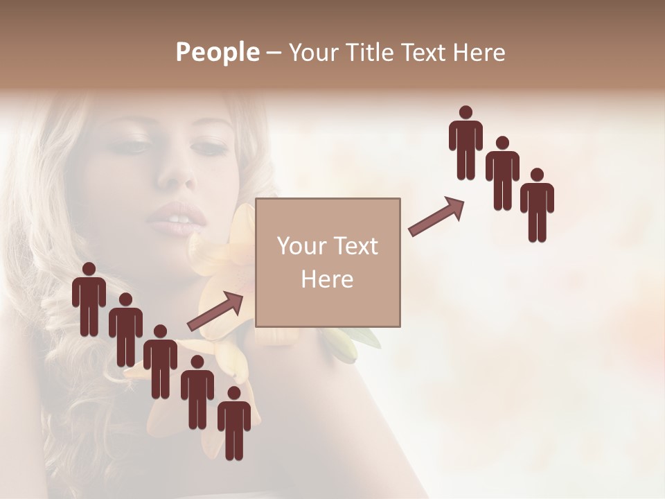 Health Cute Lady PowerPoint Template