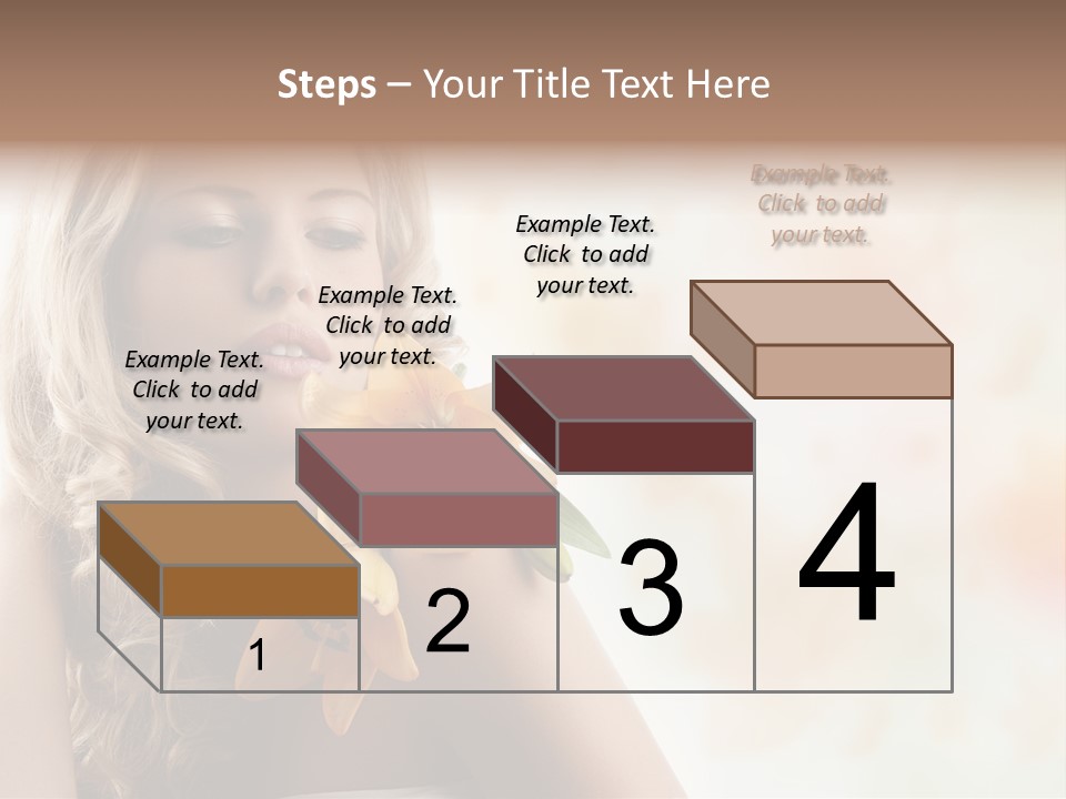 Health Cute Lady PowerPoint Template