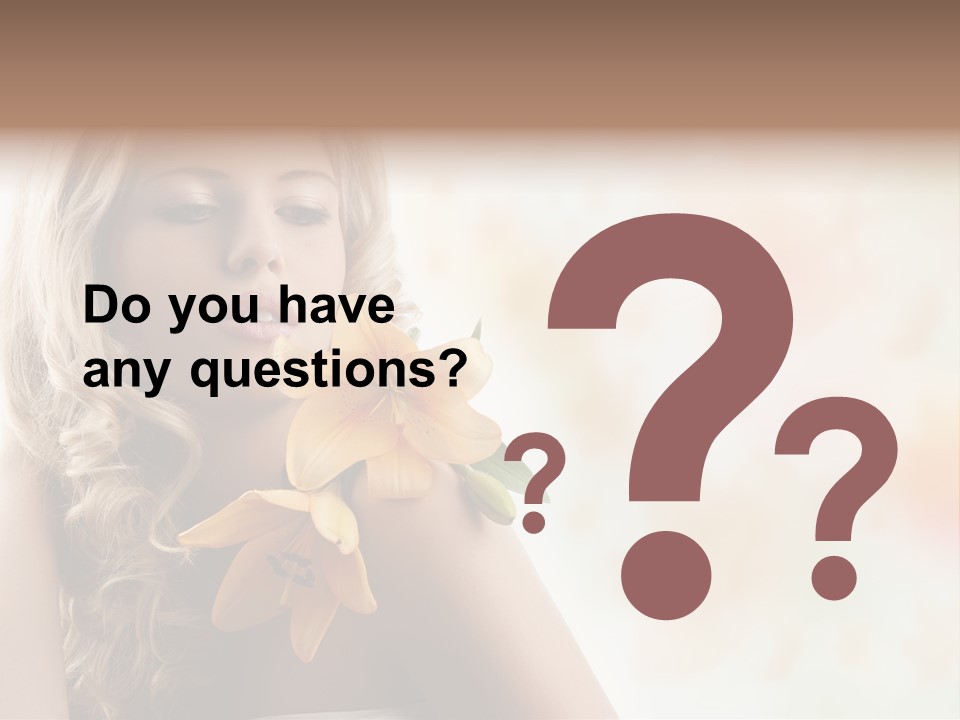 Health Cute Lady PowerPoint Template