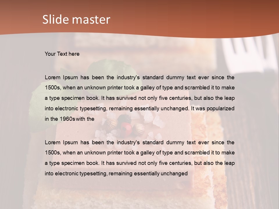 Snack Appetizer Finger Food PowerPoint Template