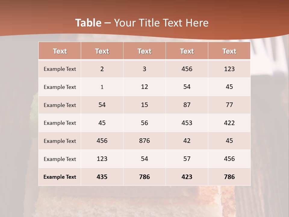 Snack Appetizer Finger Food PowerPoint Template