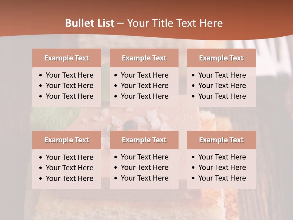 Snack Appetizer Finger Food PowerPoint Template