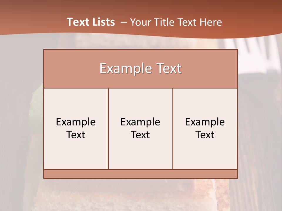 Snack Appetizer Finger Food PowerPoint Template
