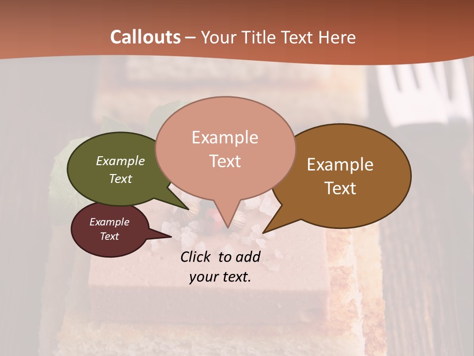 Snack Appetizer Finger Food PowerPoint Template