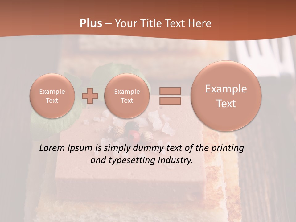 Snack Appetizer Finger Food PowerPoint Template