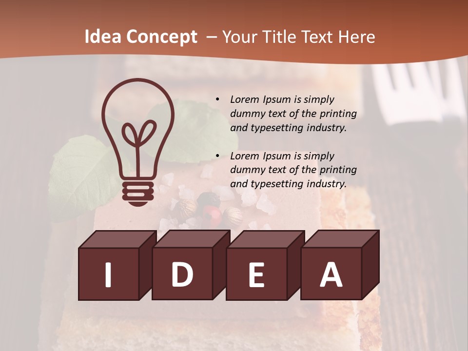 Snack Appetizer Finger Food PowerPoint Template