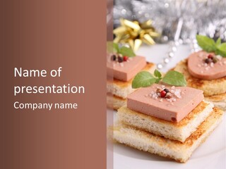Food Fingerfood Gastronomy PowerPoint Template