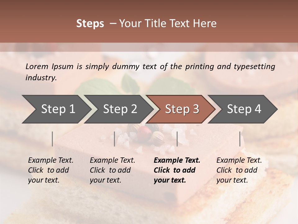 Food Fingerfood Gastronomy PowerPoint Template