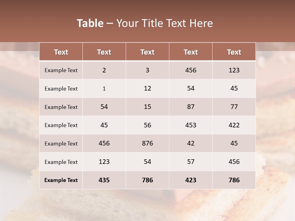 Food Fingerfood Gastronomy PowerPoint Template